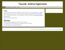 Tablet Screenshot of android.toycode.com